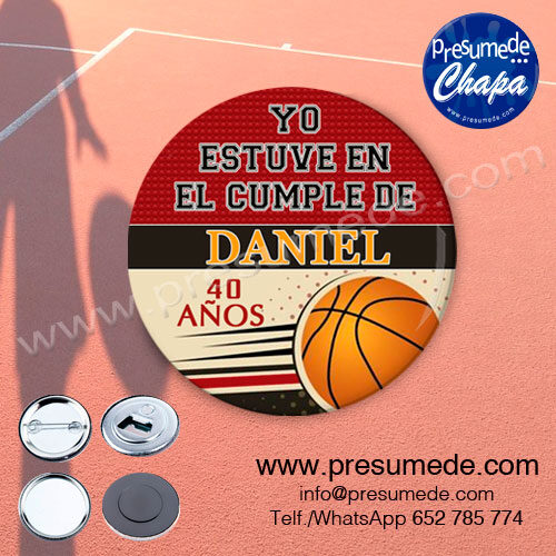 Photocall Cumpleaños Baloncesto + Cartel Personalizado