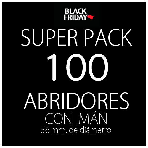 Pack black 100 abridores