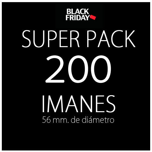 Pack black 200 imanes