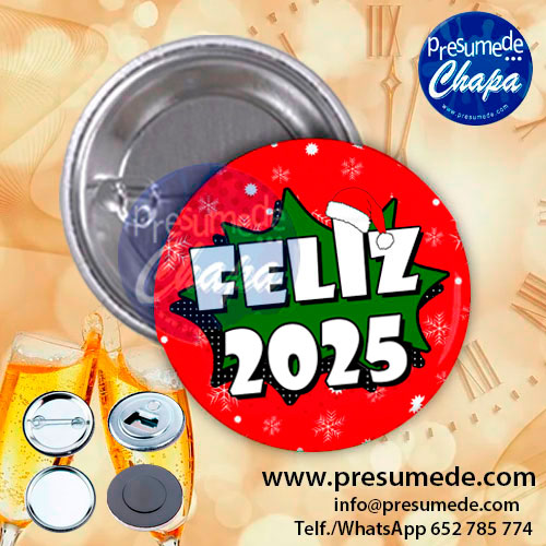 Chapas para navidad cómic 2025