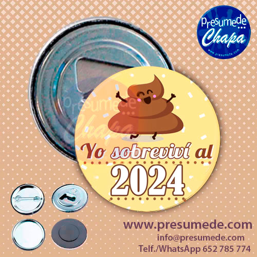 Chapas para Navidad yo sobreviví al 2024