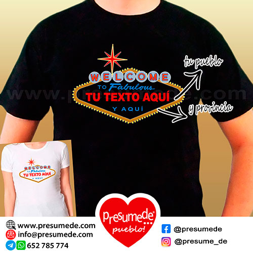 camiseta personalizada welcome to fabulous