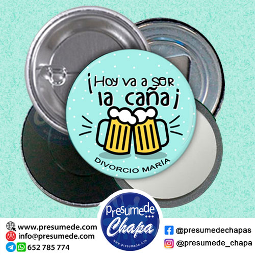 Chapas para fiesta de divorcio la caña