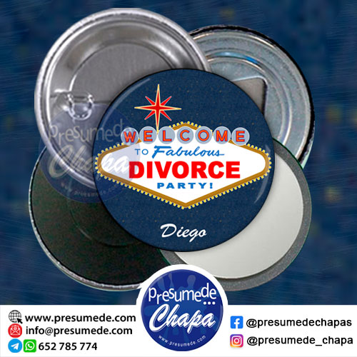 Chapas para fiesta de divorcio Las Vegas